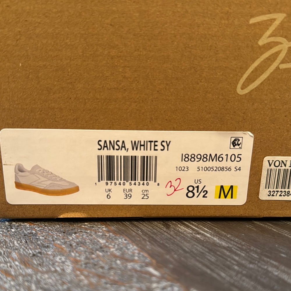 Zodiac White and Gray Retro Sneakers with Gum Soles - Picture 10 of 10